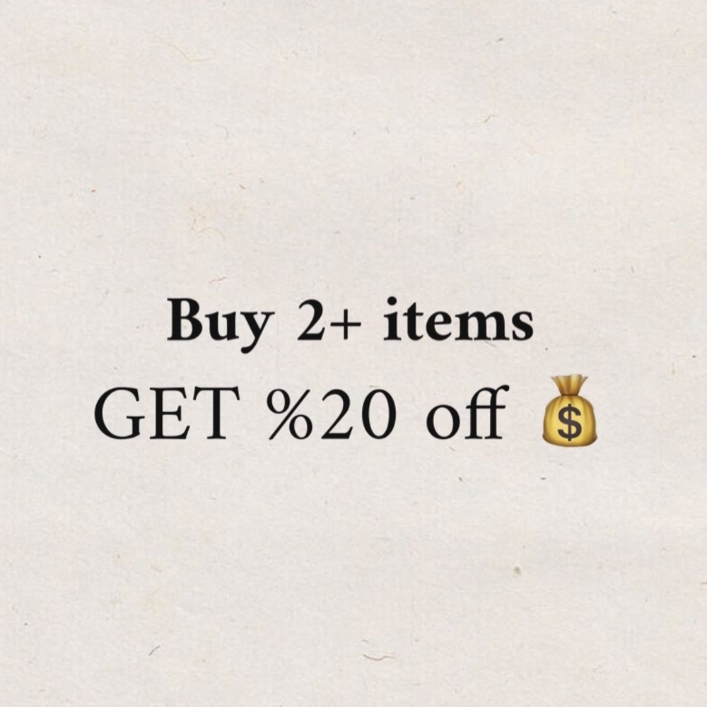 BUY 2+items = 20% OFF